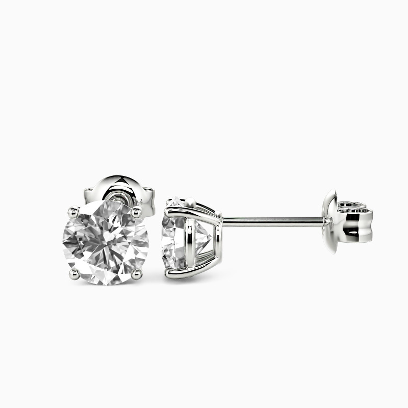 "Forever & Always" 1ct Round Cut Stud Earrings