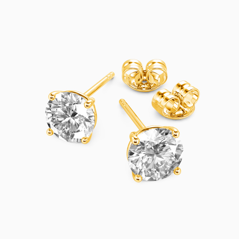 "Forever & Always" 1ct Round Cut Stud Earrings