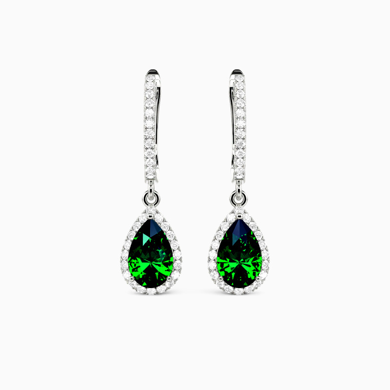 SHE·SAID·YES "Always Here for You" Pear Cut Drop Earrings