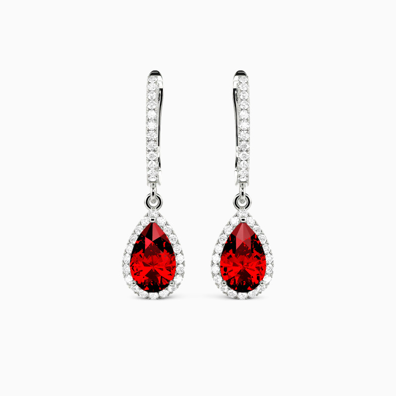 SHE·SAID·YES "Always Here for You" Pear Cut Drop Earrings