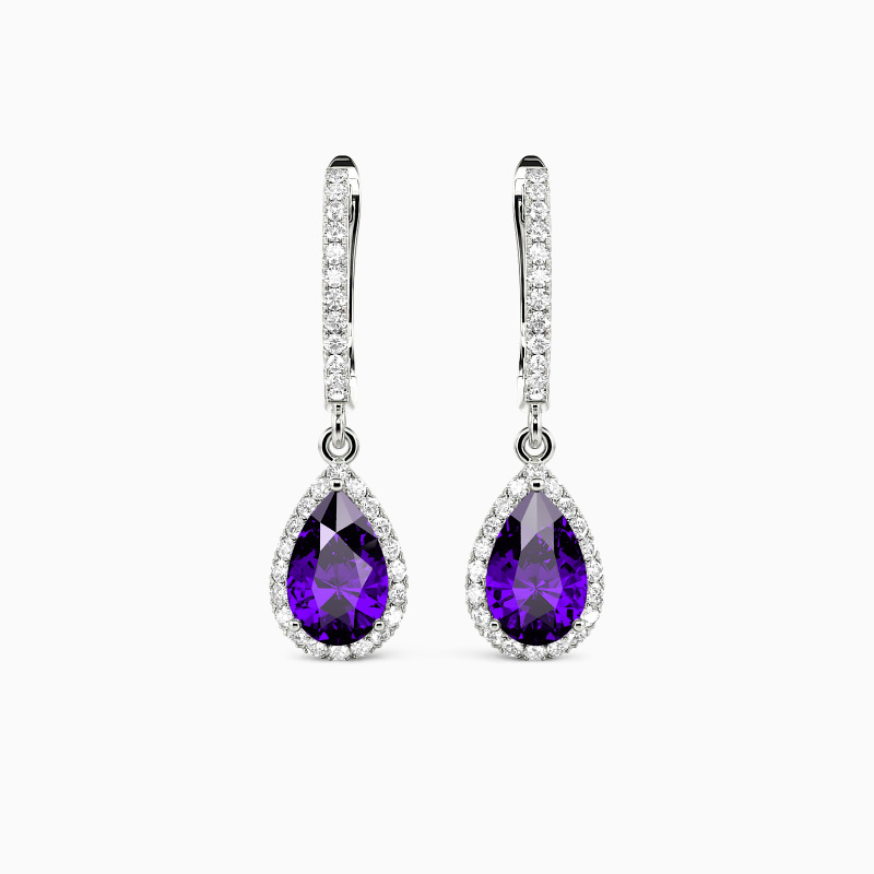 SHE·SAID·YES "Always Here for You" Pear Cut Drop Earrings
