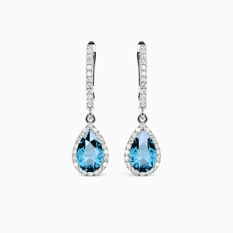 SHE·SAID·YES "Always Here for You" Pear Cut Drop Earrings