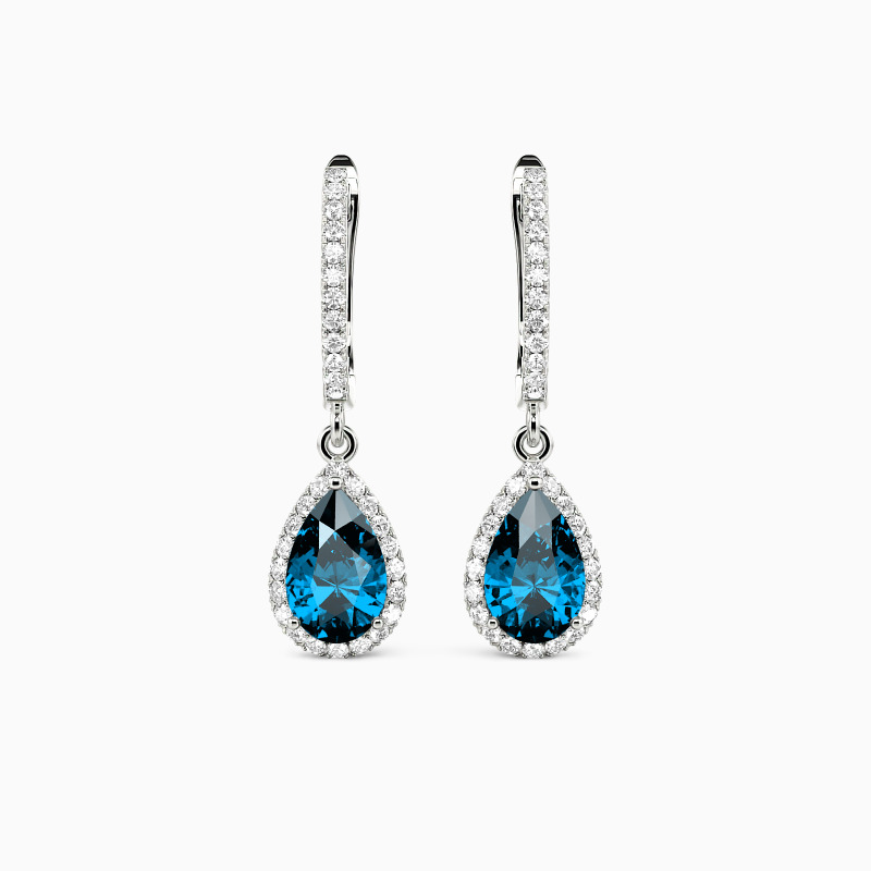 SHE·SAID·YES "Always Here for You" Pear Cut Drop Earrings