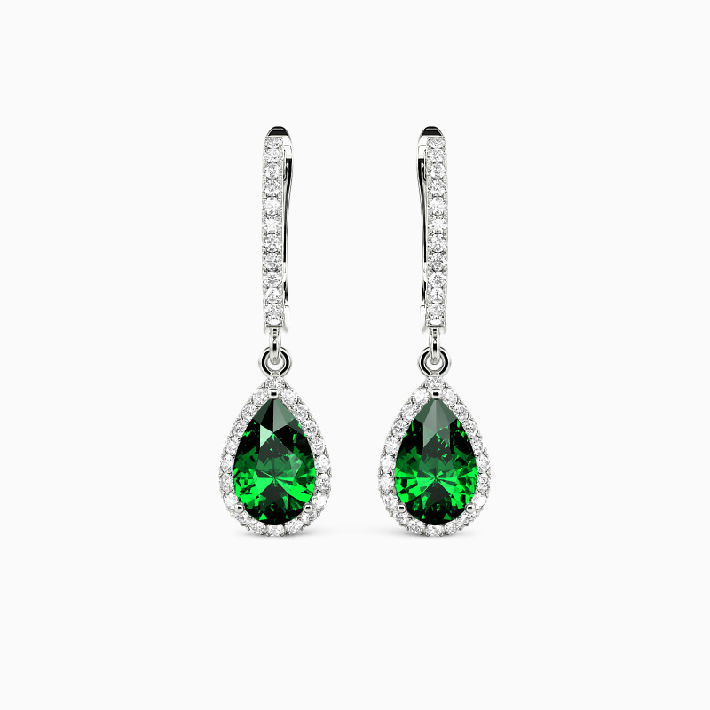 SHE·SAID·YES "Always Here for You" Pear Cut Drop Earrings