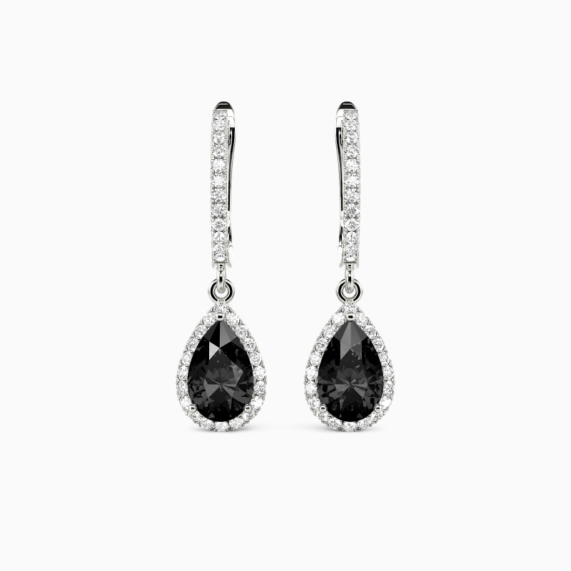 SHE·SAID·YES "Always Here for You" Pear Cut Drop Earrings