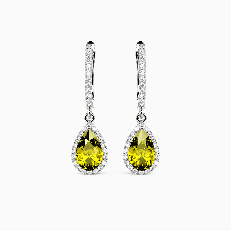 SHE·SAID·YES "Always Here for You" Pear Cut Drop Earrings