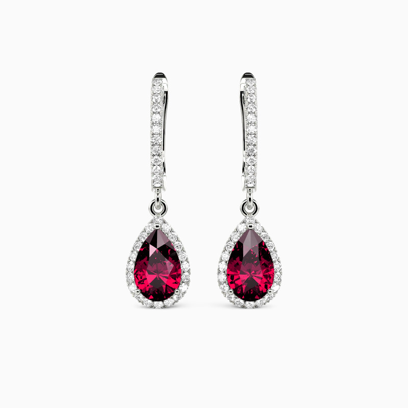 SHE·SAID·YES "Always Here for You" Pear Cut Drop Earrings