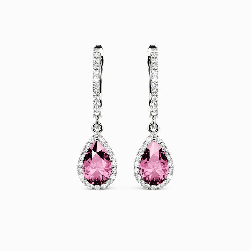 SHE·SAID·YES "Always Here for You" Pear Cut Drop Earrings