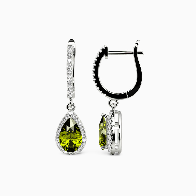 "Always Here For You" Pear Cut Drop Earrings