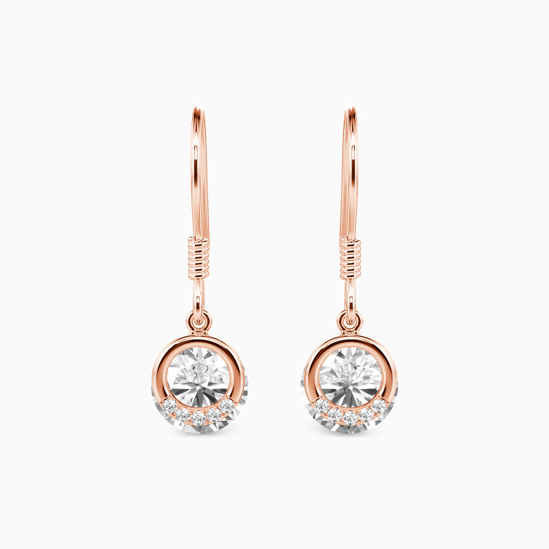 "Forver Young" Round Cut Drop Earrings