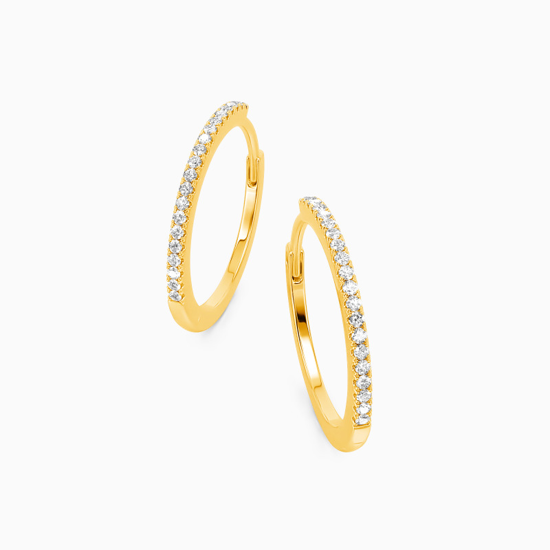 "I’ll Be Your Shelter" Round Cut Hoop Earrings