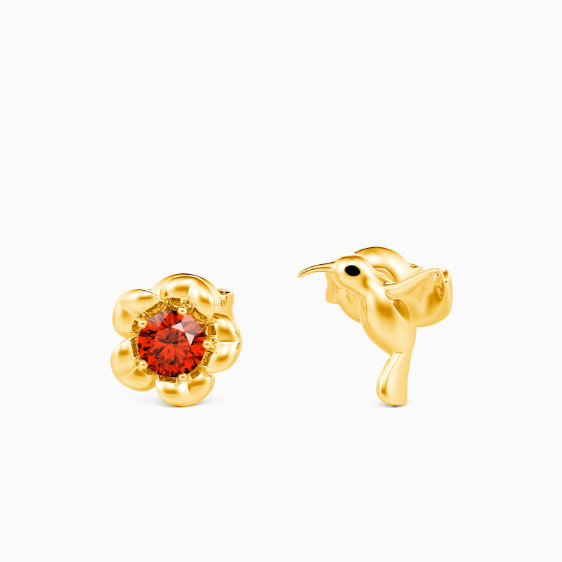 "Blossom for You" Round Cut Earrings