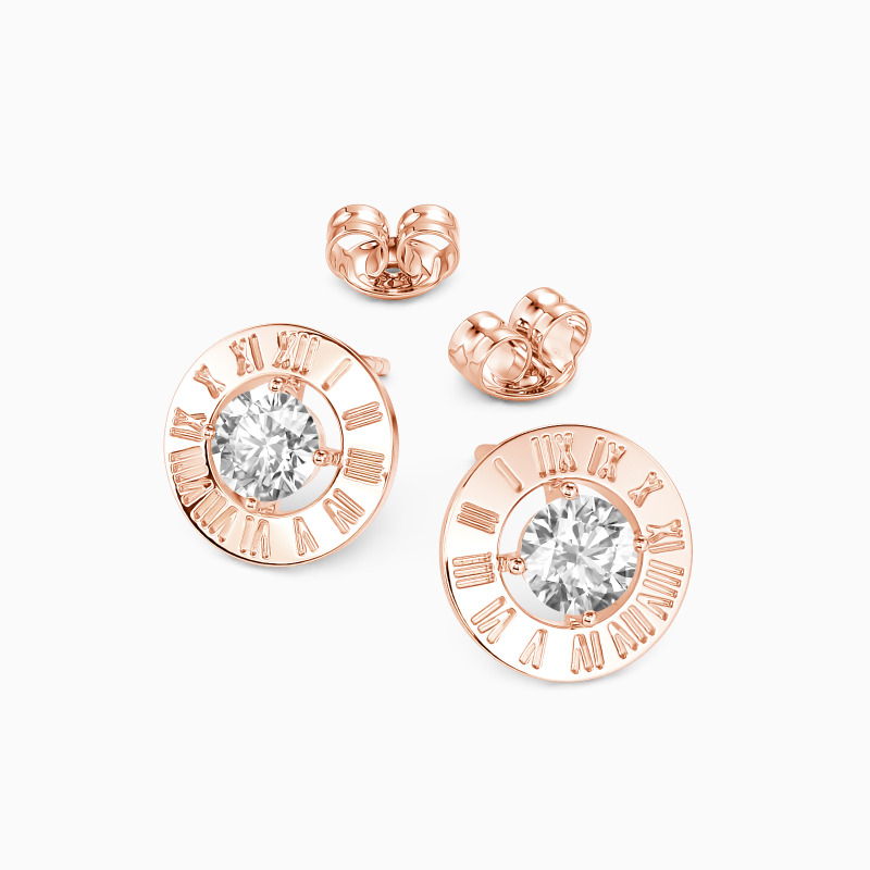 "Made For You" Round Cut Stud Earrings