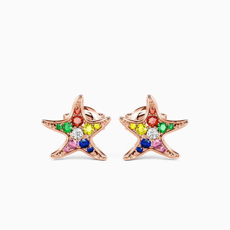 "Make Me Shine" Starfish Stud Earrings