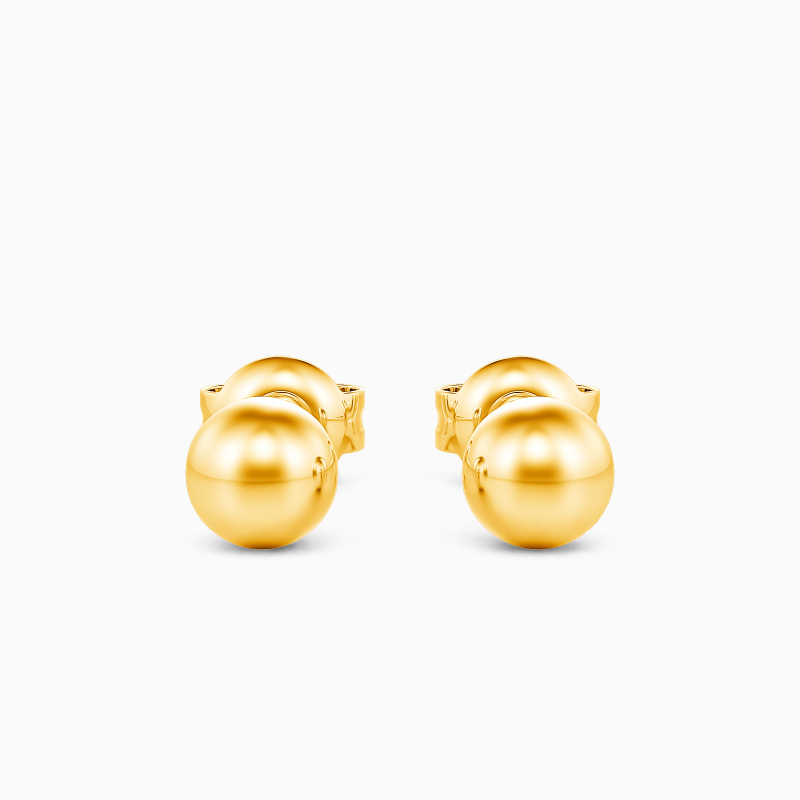 "My Favorite Time" 5mm Sphere Stud Earrings