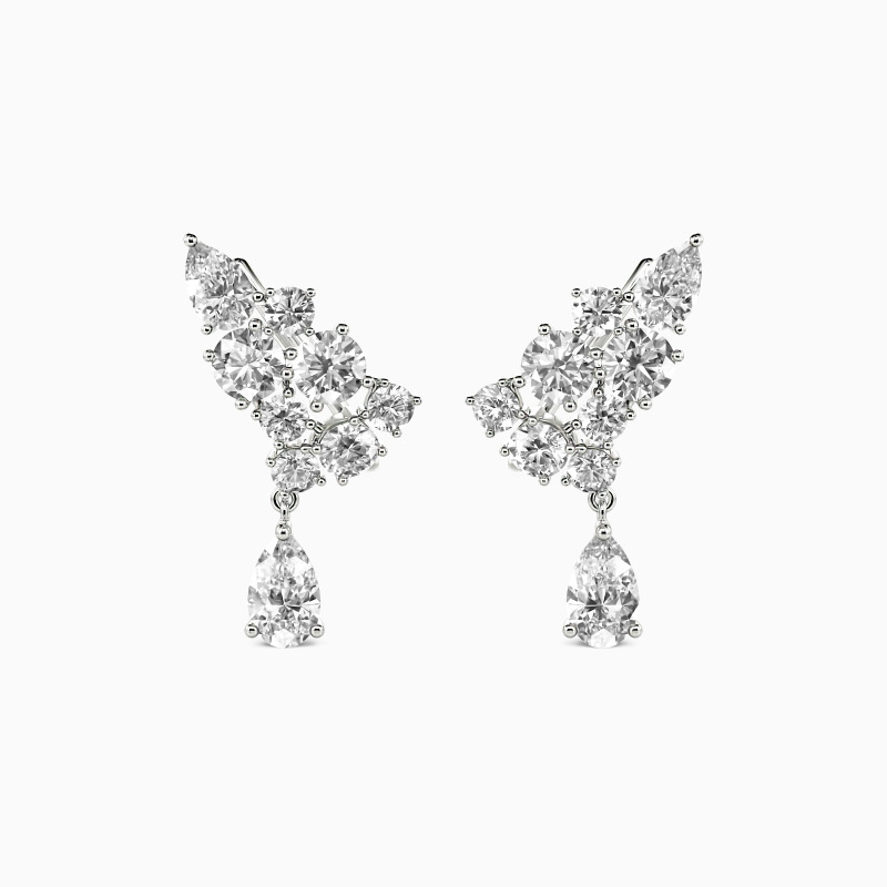 "The Original Dream" Pear Cut Drop Earrings