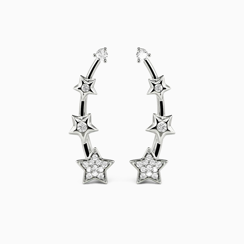 "Twinkle Star" Climber Earrings