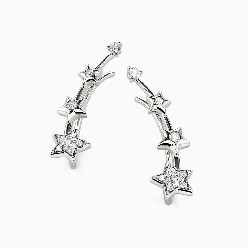 "Twinkle Star" Climber Earrings