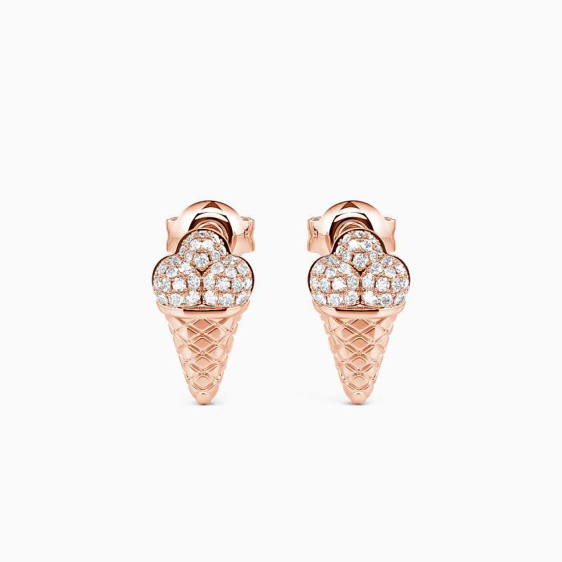 "Chilling with Sweetness" Ice Cream Stud Earrings