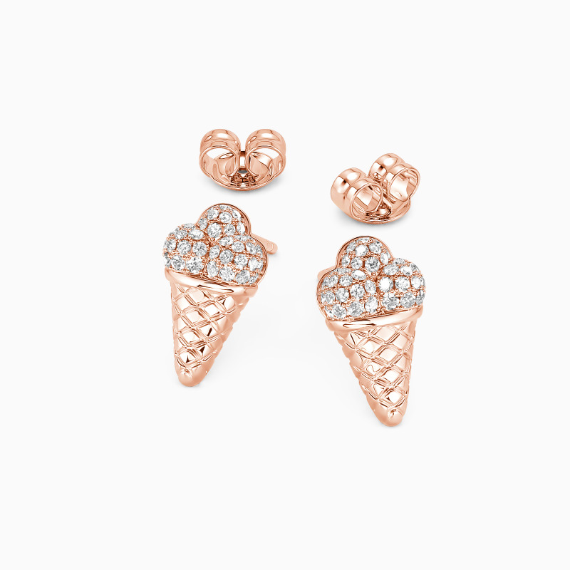 "Chilling With Sweetness" Ice Cream Stud Earrings