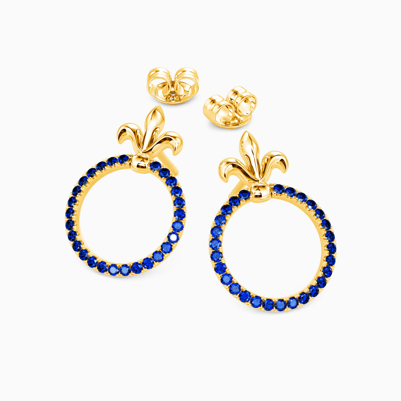 "My Guard & My Angel" Round Cut Stud Earrings