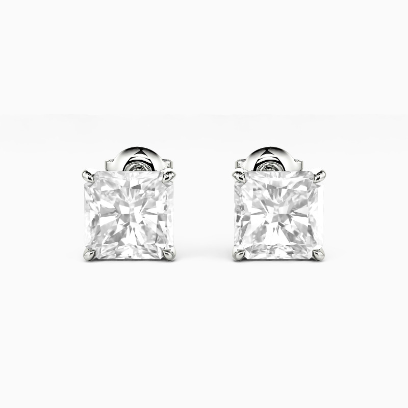 "The Rebirth" 3ct Radiant Cut Stud Earrings