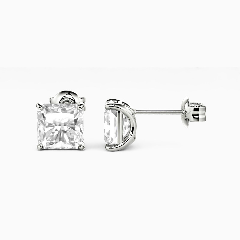 "The Rebirth" 3ct Radiant Cut Stud Earrings