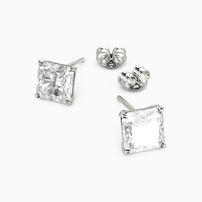 "The Rebirth" 3ct Radiant Cut Stud Earrings