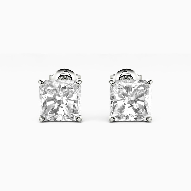 "The Rebirth" 2ct Radiant Cut Stud Earrings