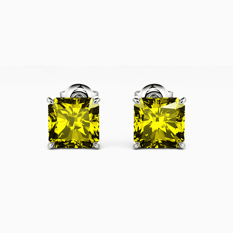 "The Rebirth" Radiant Cut Stud Earrings