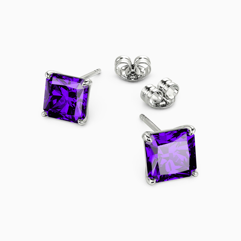 "The Rebirth" 4ct Radiant Cut Stud Earrings