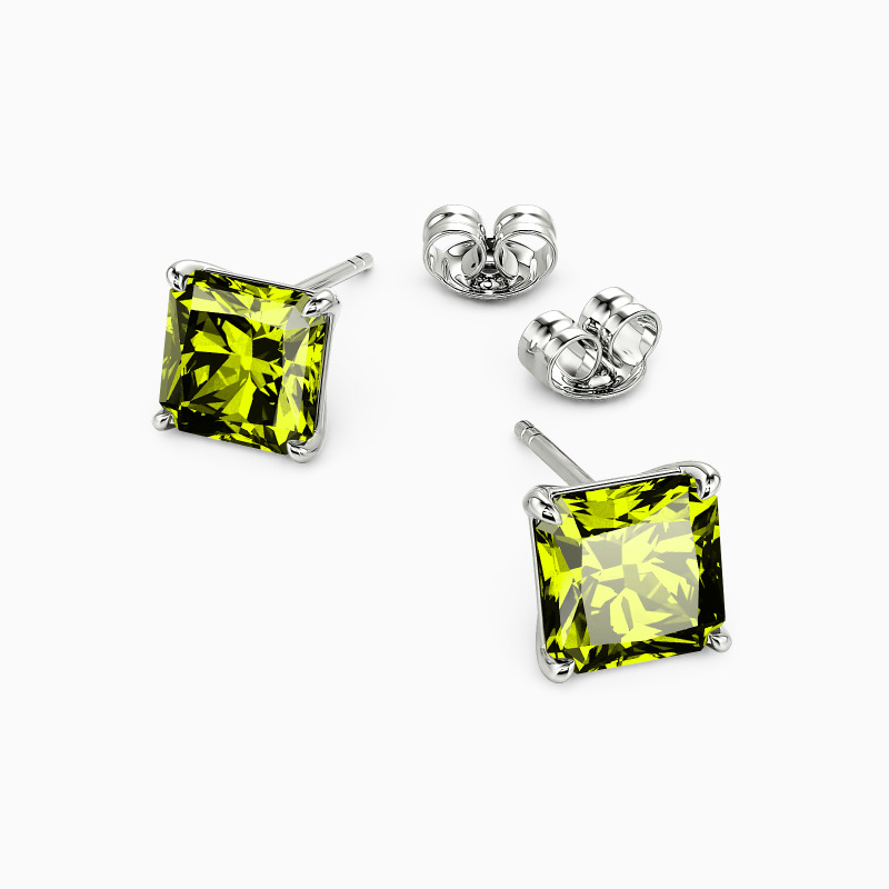 "The Rebirth" Radiant Cut Stud Earrings