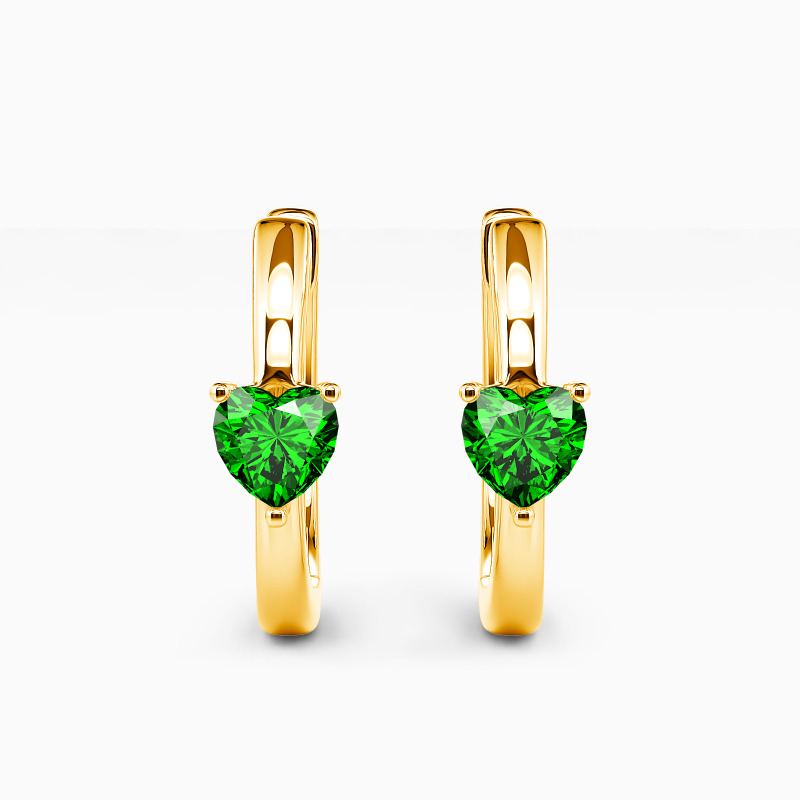 "Only Love for you" Heart Cut Hoop Earrings