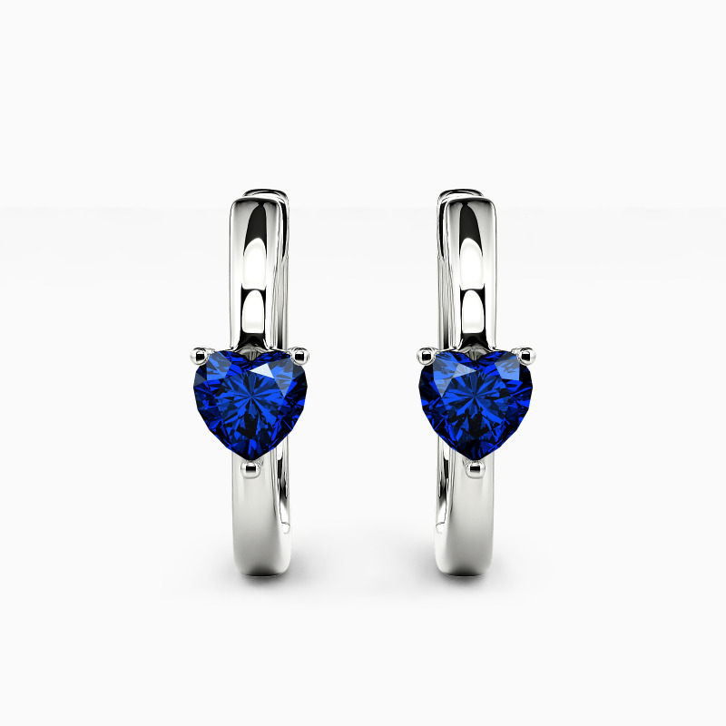 "Only Love For you " Heart Cut Hoop Earrings