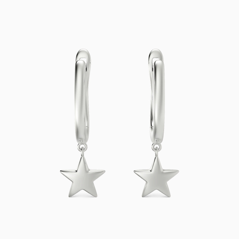 "Shining in My Heart" Hoop Earrings