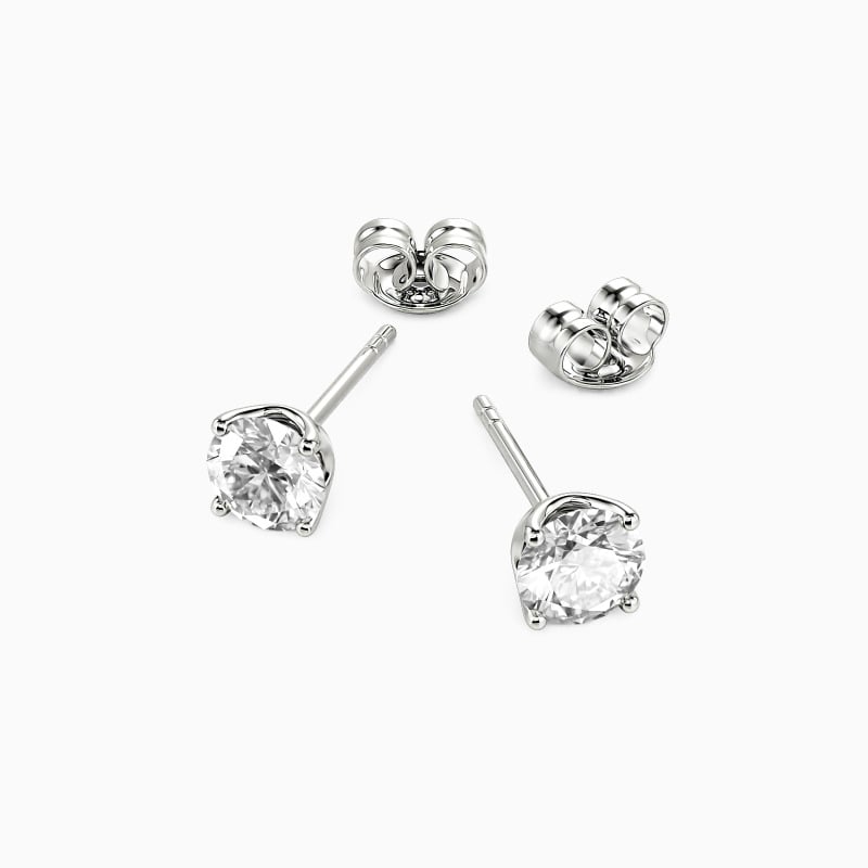 "Dreams Do Come True" 0.5ct Round Cut Stud Earrings