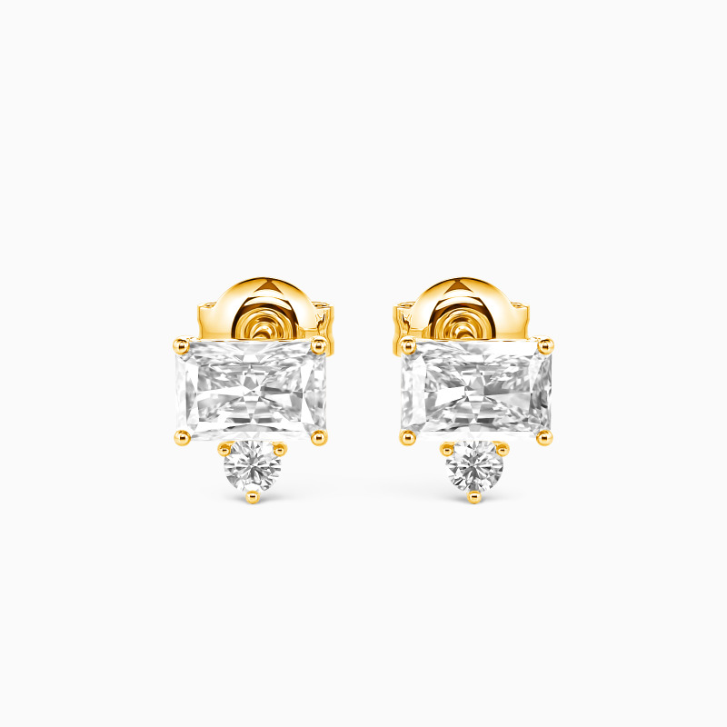 "Forever Young" Emerald Cut Stud Earrings