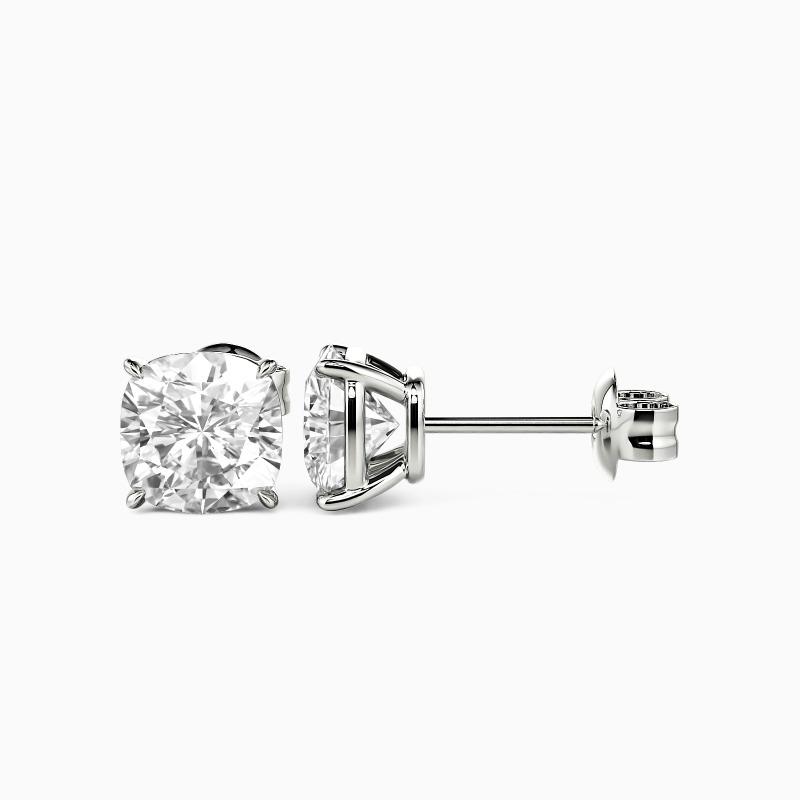 "Starry Splendor" Cushion Cut Stud Earrings