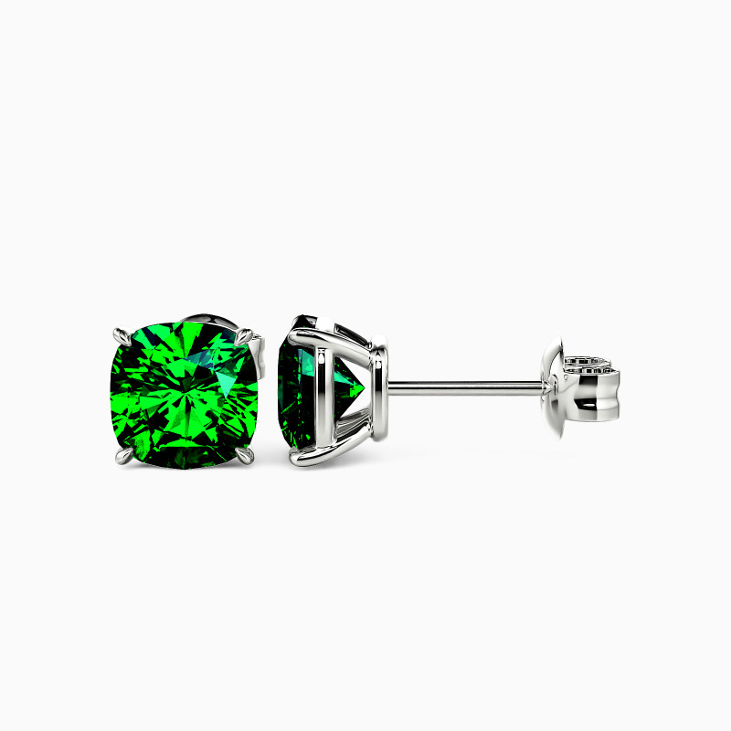 "Starry Splendor" Cushion Cut Stud Earrings