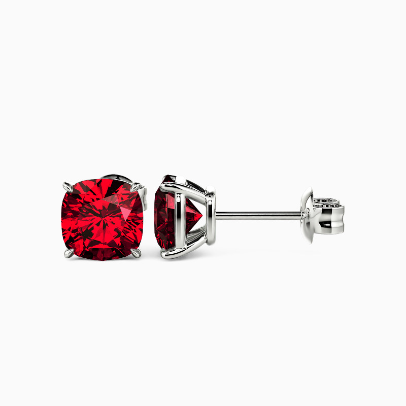 "Starry Splendor" Cushion Cut Stud Earrings