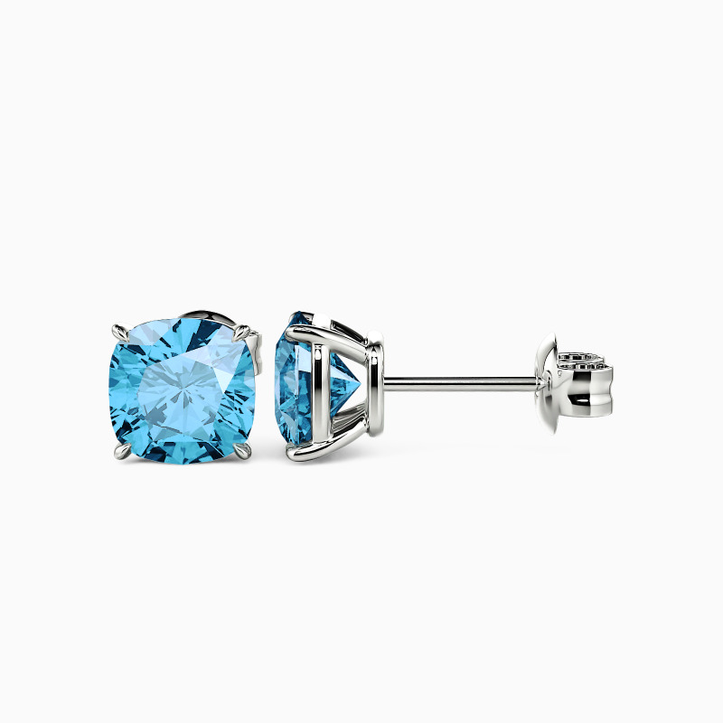 "Starry Splendor" Cushion Cut Stud Earrings
