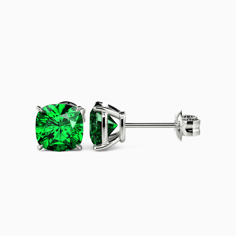 "Starry Splendor" Cushion Cut Stud Earrings