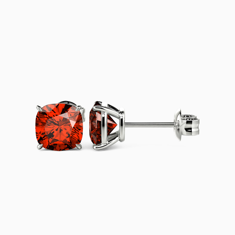 "Starry Splendor" Cushion Cut Stud Earrings