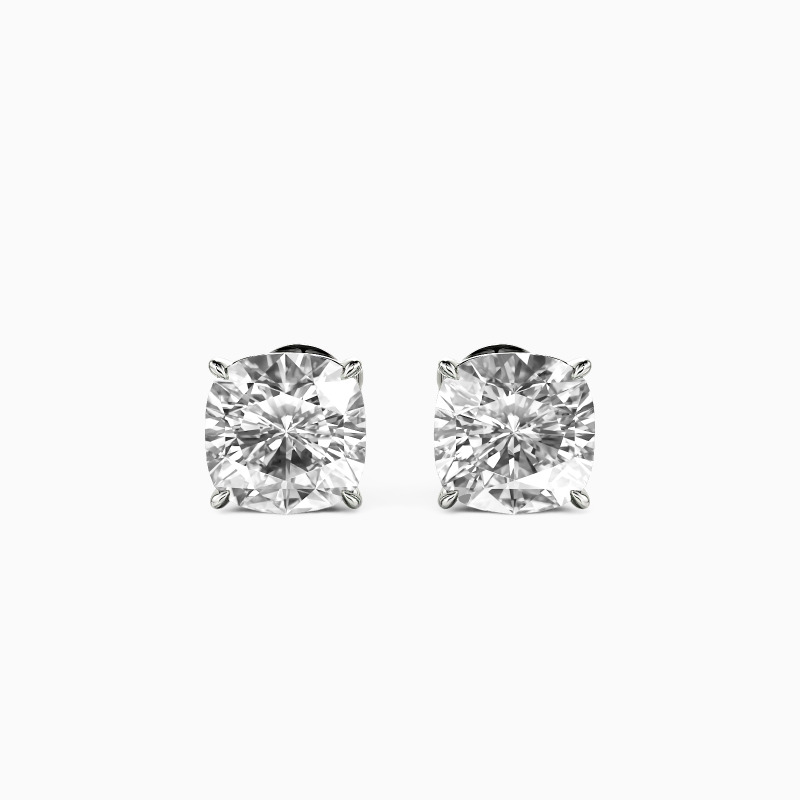 "Starry Splendor" Cushion Cut Stud Earrings