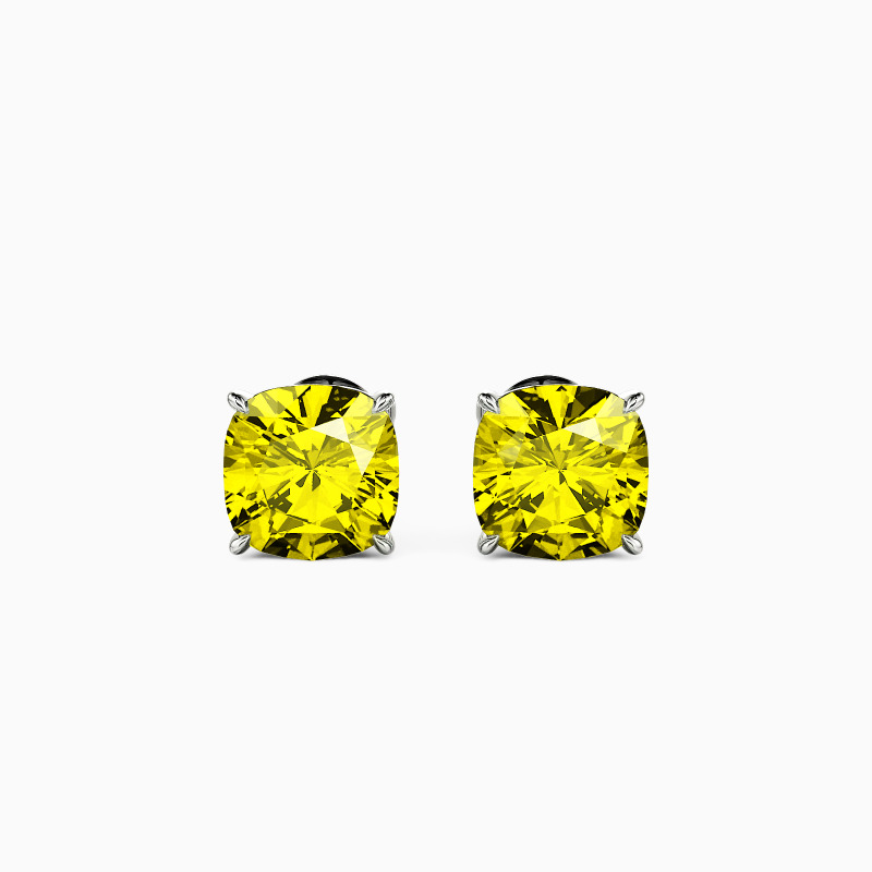 "Starry Splendor" Cushion Cut Stud Earrings