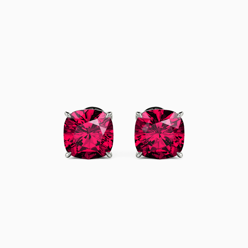 "Starry Splendor" Cushion Cut Stud Earrings