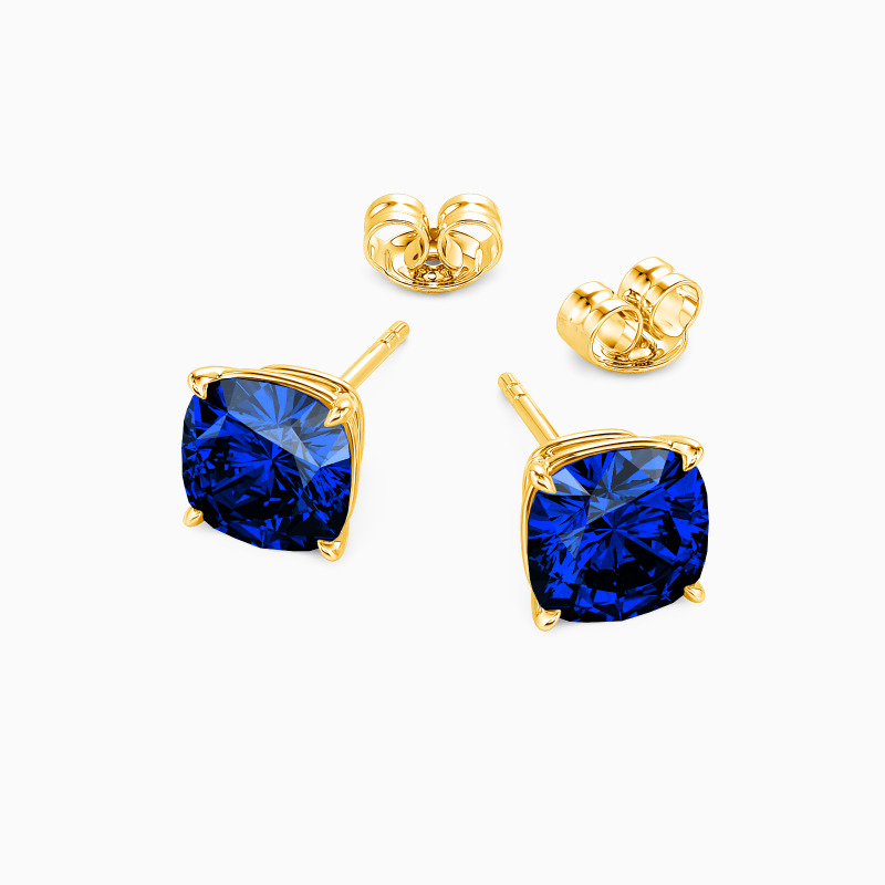 "Starry Splendor" Cushion Cut Stud Earrings