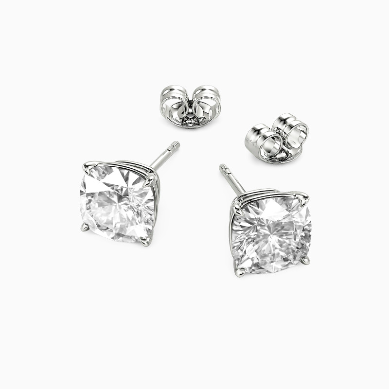 "Starry Splendor" Cushion Cut Stud Earrings