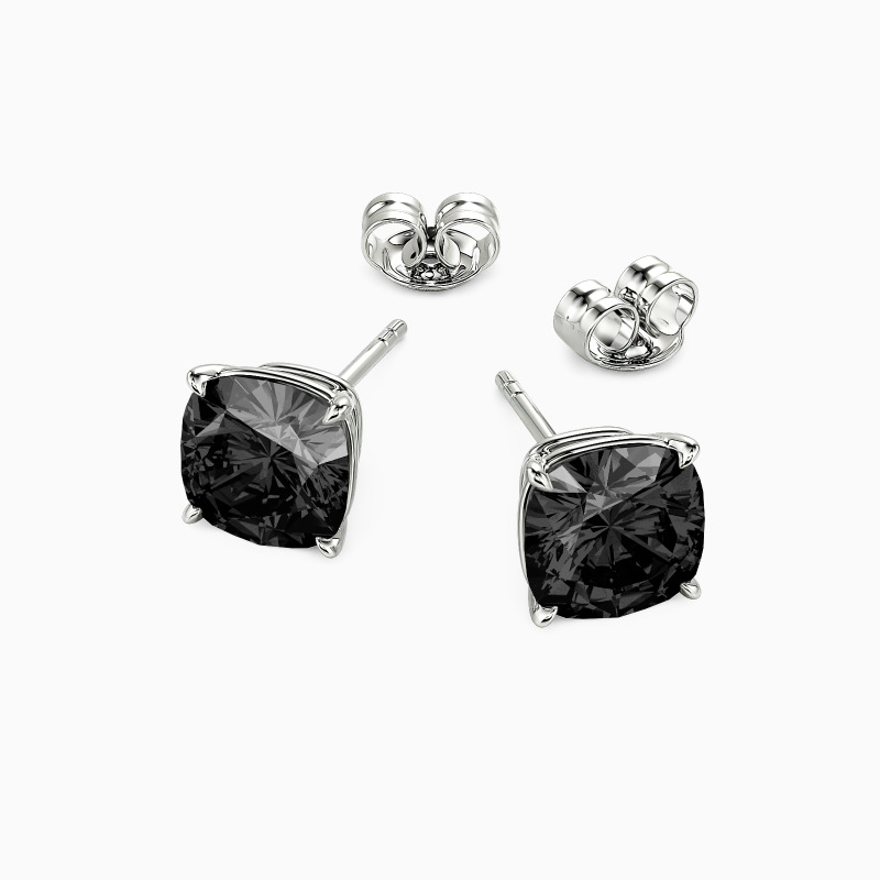 "Starry Splendor" Cushion Cut Stud Earrings