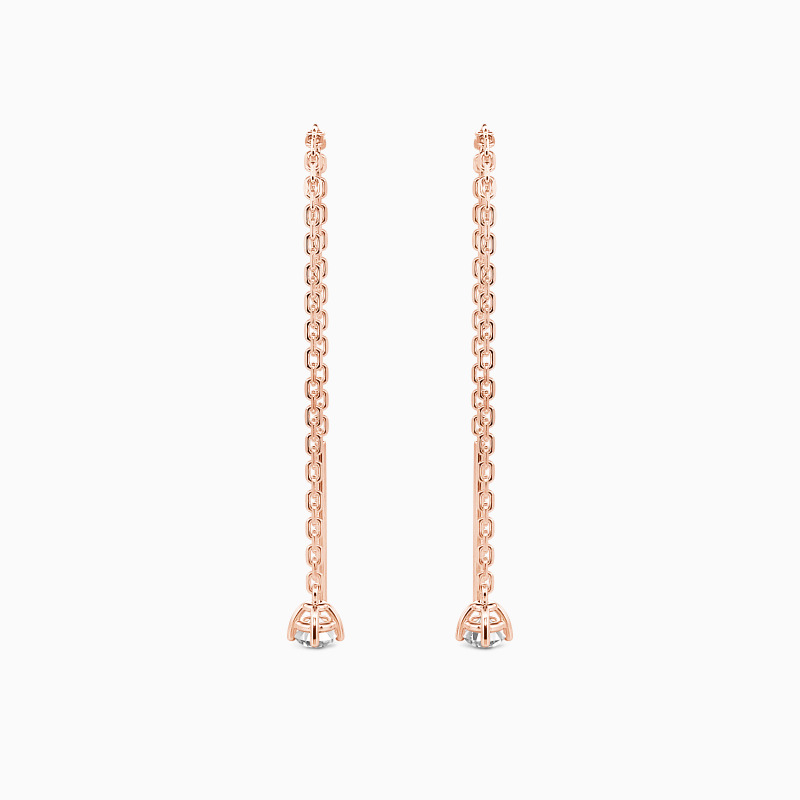 "Love Paradise" Round Cut Threader Earrings